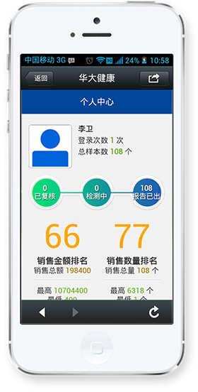 微信开发个人中心
